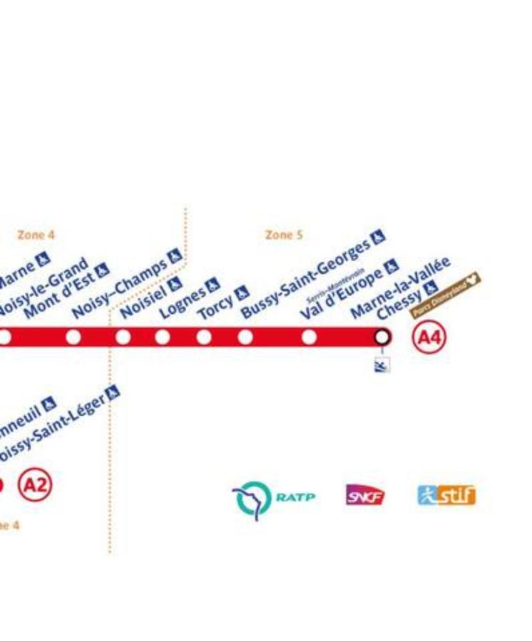 Location 3 Chambres Spacieuses Dans Appartment 2 Mn Rer Bussy Saint Georges ภายนอก รูปภาพ